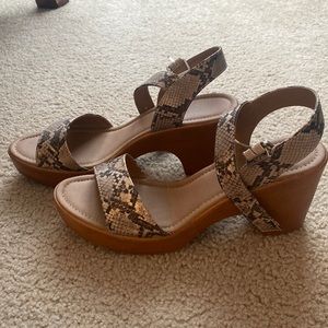 Snakeskin heels